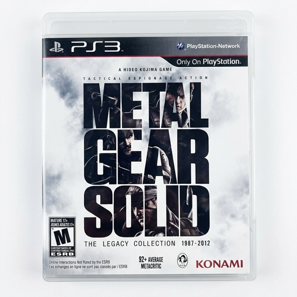 Metal Gear Solid: The Legacy Collection for PS3 No Metal Gear Solid Digital Code